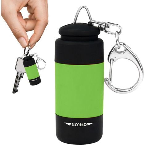 Lampe de poche à DEL rechargeable Lampes de poche rechargeables Lampe de étanche à main, petite lampe de porte-clés pour la randonnée de sécurité de voyage de camping (1/5)