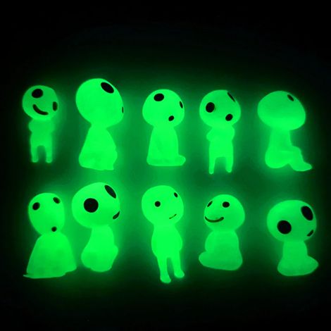 10 pcs figurines d'esprit lumineux, elfe, princesse, décoration de micro-paysage, décoration lumineuse pour plantes en pot