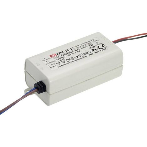Trasformatore LED Mean Well APV-16-24 Bianco 24V DC