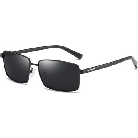 Herren-Sonnenbrille mit polarisierten Gläsern und unregelmäßigem Metallrahmen für Autofahren, Sport, Angeln, Bergsteigen und andere (1/4)