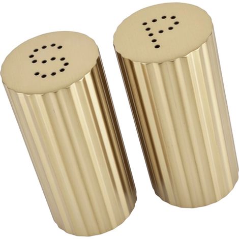 Botellas metálicas de doble uso para condimentos - Oro