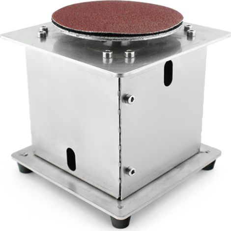 Ponceuse à disque plateau compacte 12-24V 7 vitesses 20 disques 100mm autocollants with clés hex pour bois plastique métal polissage meulage DIY (1/5)