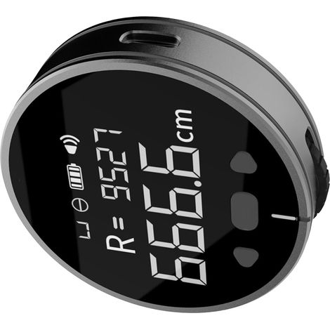Mètre ruban numérique électronique 100m avec écran LCD rechargeable, outil de mesure roulant longue distance pour surfaces plates, courbes et diamètres (1/5)