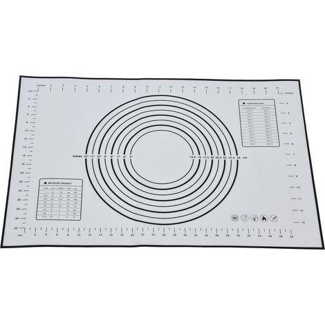 Tapis de pétrissage en silicone et fibre de verre, 61 x 41 cm (24 x 16 pouces), grand format, épais, pour four (1/5)