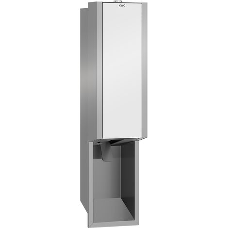 KWC AR Schaumseifenspender, EXOS, Edelstahl,  UP, 124x500x120 mm, Front ESG weiß