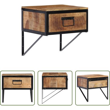 Armoire - Table de chevet 40x35x40 cm bois de manguier massif (1/5)