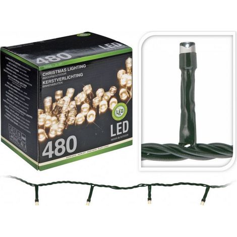 Ghirlanda Fissa 480 LED Bianco Caldo 220V 39m IP44 (1/4)