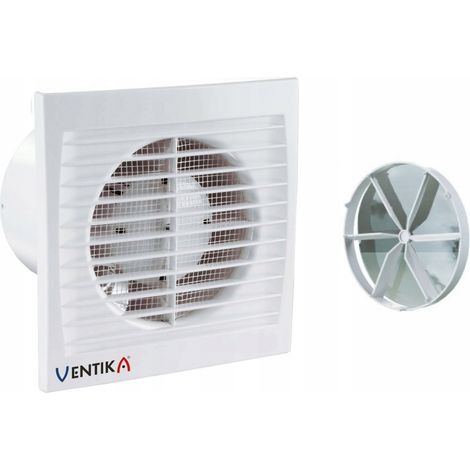 Ventilatore da bagno FI100mm con timer + valvola a pannello sottile in omaggio