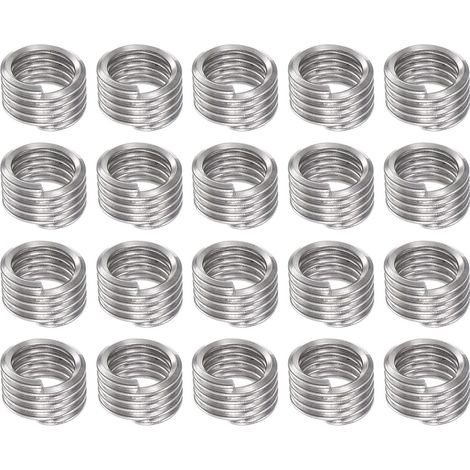 20 pcs Gewindeeinsatz 3/8-16 UNC 1D 9.5mm 304 Edelstahl Einschraubmutter Spirale Gewickelt (1/5)