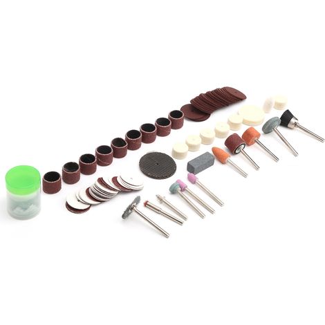 Lot de 105 accessoires pour perceuse électrique, outils de polissage haute fréquence, kit de ponçage et lustrage pour points chauds, finition professionnelle (1/5)
