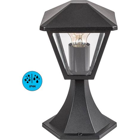 Lampadaire extérieur Paravento IP44 1xE27 aluminium, verre noir Rabalux (1/5)