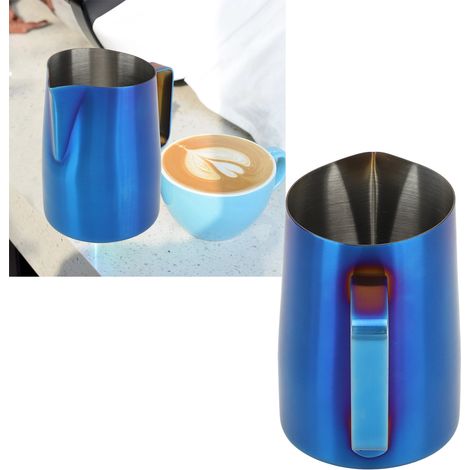 600-ml-Edelstahlbecher mit geneigter Form für Baristas, ideal für Latte Art (1/5)