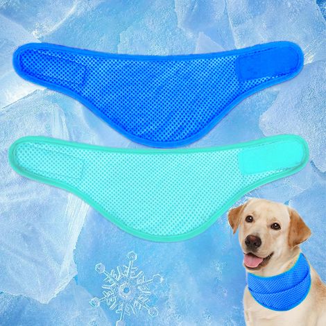 Bandana rafraîchissant pour chien, collier rafraîchissant respirant pour animaux de compagnie, écharpe de refroidissement instantanée pour animal de compagnie, refroidisseur d'été pour l'extérieur (1/5)