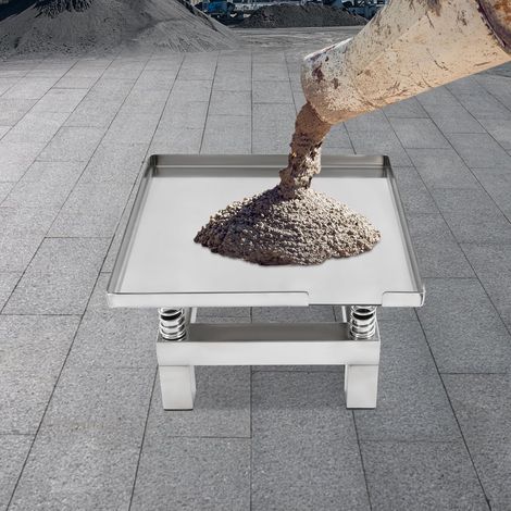 Petit oscillateur en béton en acier inoxydable, 3000 - 3600 tr / min banc vibrant en béton bloc d'essai vibrant plate - forme vibrante en béton charge maximale 10kg 35 35 22cm (1/5)