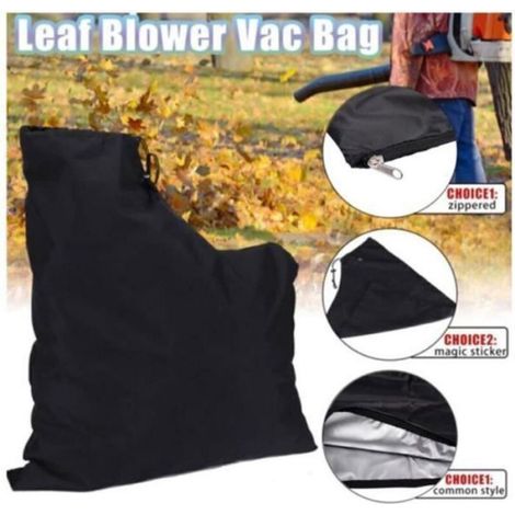 Sac de rangement pour souffleur à feuilles - Jardin - Universel - Ajustable - Noir (1/4)