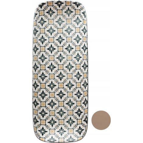 Piatto da portata in ceramica 32 cm mosaico beige (1/5)