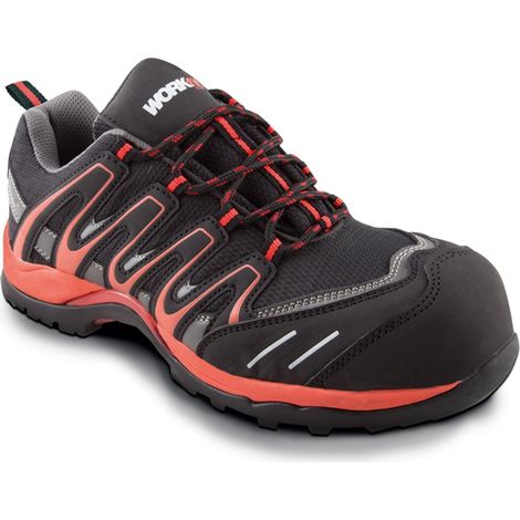 Scarpa antinfortunistica rossa ESD workfit trail nº39 (1/2)