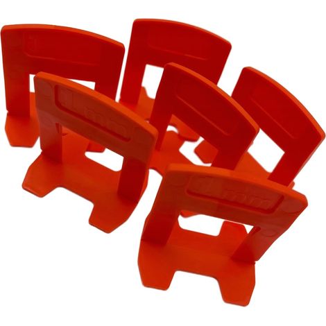 Clips de montaje para sistema de nivelación de baldosas Atlas Tools, 1 mm, 400 unidades (1/5)