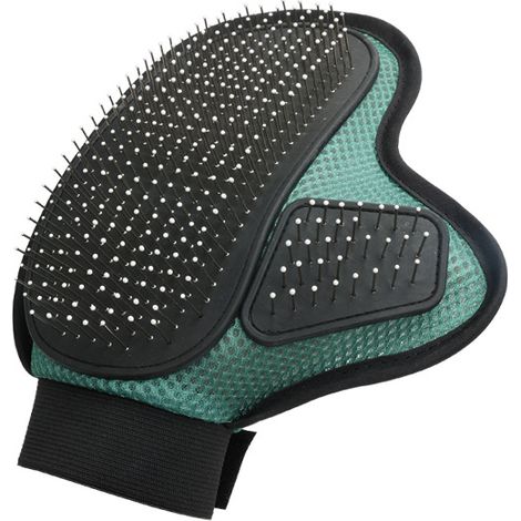 Gant de toilettage pour animaux de compagnie, gants d'épilation pour chien, chat et cheval, vert