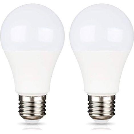 E27 9W 220V LED Kaltweiß 6500K für Camping, entspricht 75W Halogen, AC/DC 12V 24V E27 LED-Lampe für Solarpanel/Garage/Garten, nicht dimmbar, 2er-Pack [Energieklasse A+] (1/5)