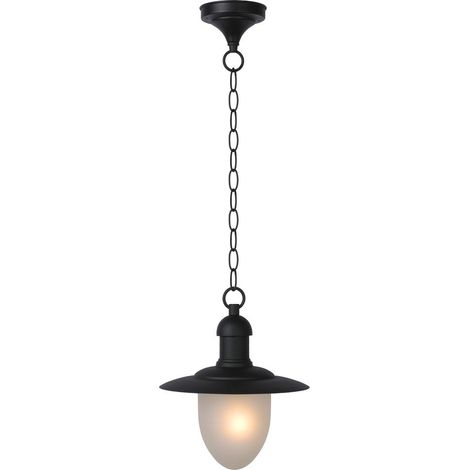 Lucide ARUBA - Pendelleuchten Innen/Außen - Ø 25 cm - 1xE27 - IP44 - Schwarz (1/4)