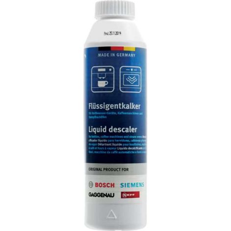 Descalcificador 250ml para hervidores, cafeteras y hornos de vapor Bosch (1/2)