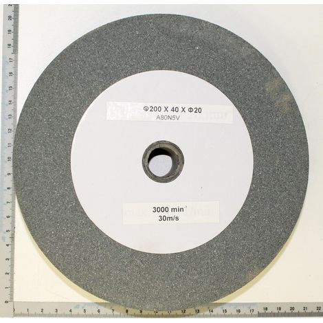 Meule de rechange 200 x 40 mm k 80 pour meuleuse Scheppach BG200W