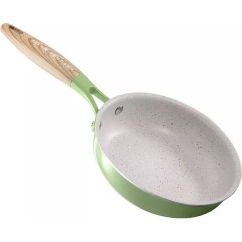 Marmite à Soupe, poêle à Frire avec Manche en Bois, Ensemble de casseroles, crêpière pour Petit-déjeuner, Casserole coréenne, marmite à Ramen, Pot à Lait, Wok (1/4)