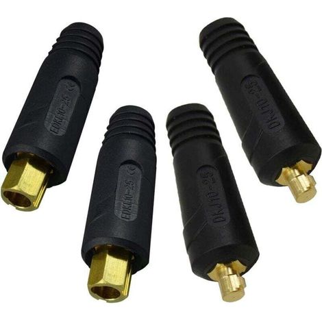 connecteur de panneau de câble de soudage fiche WP-17/18/26 200amp raccord rapide Dinse 4 pièces (1/4)