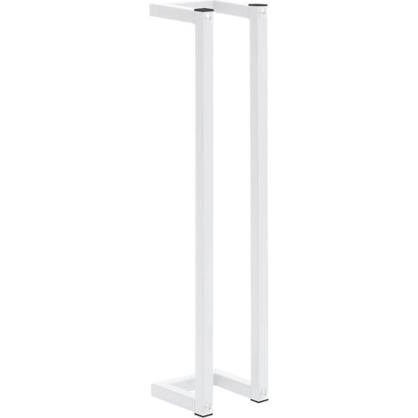 vidaXL Toallero de acero blanco 12,5x12,5x60 cm (1/2)