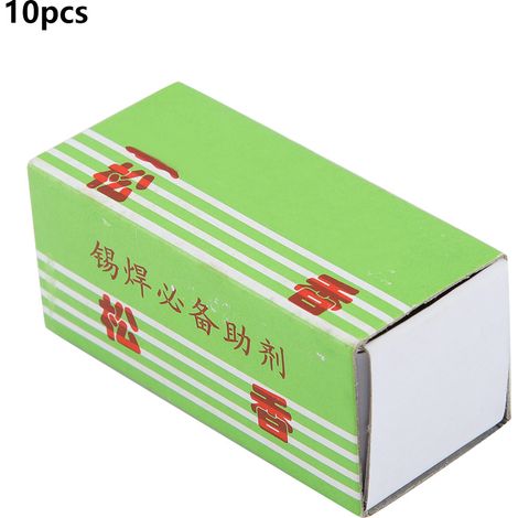 Colophane à souder solides, 10 pièces de pâte de flux, faible poussière, transparente, haute pureté pour les circuits électroniques d'instruments