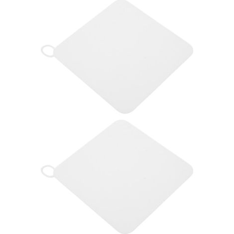 Accessoires de salle de bain silicone 2 pièces 20x20 cm, couvre drain pour lavabo et évier, sécurité et blocage des déchets, usage domestique (1/5)