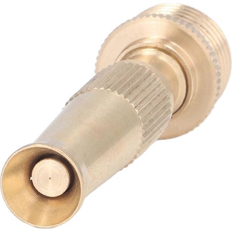 High Pressure G1/2 Water Hose Nozzle, 8cm Copper, Adjustable (1/2)