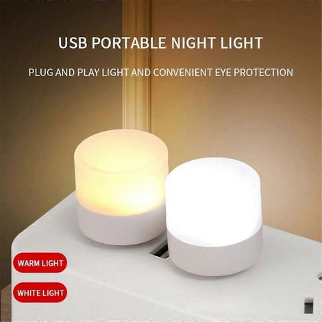 Lot de 12 mini lampes USB 5V ultra-lumineuses pour la protection des yeux, lampe de lecture, A--