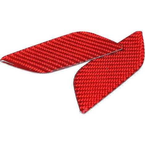 Autocollants de garniture pour pare-chocs avant de voiture en fibre de carbone souple rouge, cache-interrupteur de lave-phares pour BRZ 2022 (1/5)