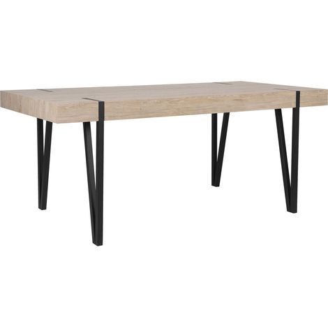 Dining Table ADENA Light Brown 180 cm 90 cm (1/5)