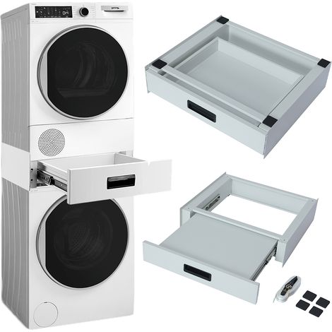 Kit Congiunzione Supporto per Lavatrici e Asciugatrici con Cassetto Estraibile