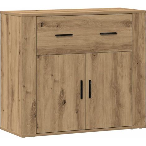 vidaXL Credenza Rovere Artigianale 80x33x70 cm in Truciolato (1/5)