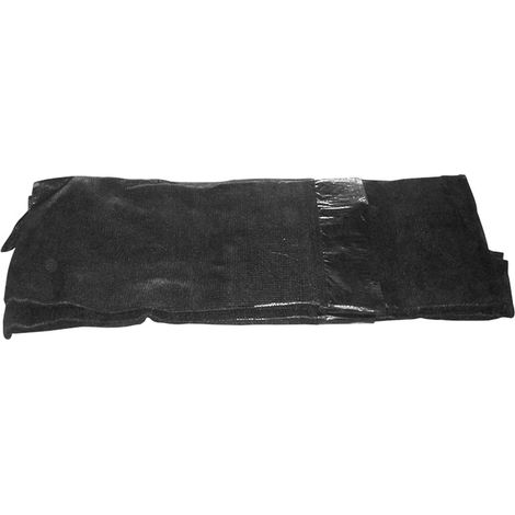 Filet de protection pour trampoline 2,44 m – Maille serrée – Attaches et zip jaune pour sécurité – Polyéthylène noir – Jardideco