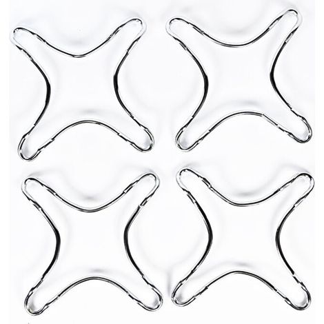 Supporto universale per fornelli a gas in ghisa da 4 pezzi, supporto universale per fornelli, supporto per wok per piani cottura a gas, per cucine, macchine da caffè, forni, fornelli a gas (1/4)