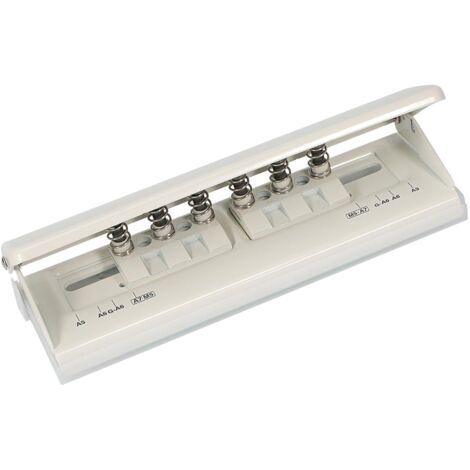 1 Perforateur Métal 6 Trous Réglable A5 A6 A7, Profondeur 7mm Pour Agenda et Classeur (1/5)