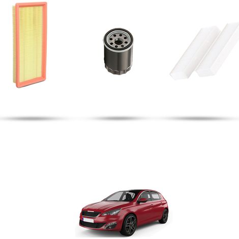 Kit tagliando 3 filtri compatibile con Peugeot 308 II 1.2 E-THP 81kw dal 2013 (1/5)
