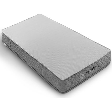 Cama con canapé 90x200 cm con LED, cabecero en L, almacenaje y colchón, beige lino (1/5)