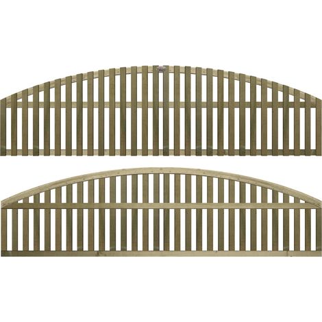 Premier 6ft x 1ft Florence Vertical Slatted Arch Trellis Panel (1/5)