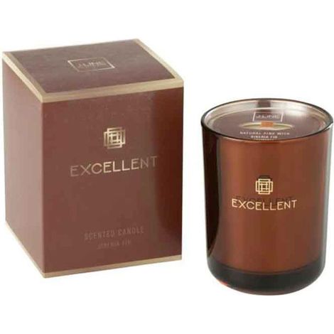 Bougie Parfumée "Excellent" 12cm Siberia Fir Marron (1/3)