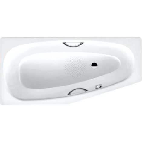 Kaldewei Advantage - Bañera asimétrica Mini Star derecha 831, 157x75/50 cm, con orificios para asas, antideslizante, blanca 224730000001 (1/2)