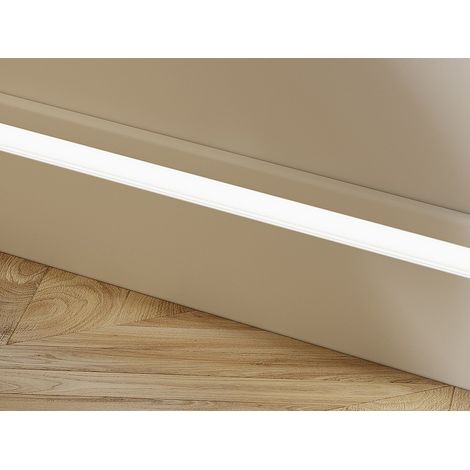 Battiscopa L290 x H12 cm in Polistirene Bianco - Lotto di 3 - ATENO (1/4)