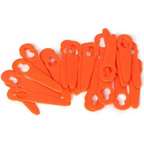 Lot de 24 lames de rechange en plastique pour tondeuse à gazon Stihl Polycut 2-2 H152 (1/5)