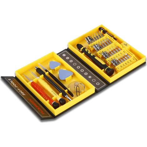 Destornillador de precisión 38 en 1, caja de herramientas, juego de destornilladores, herramienta de reparación, Kit de destornilladores de tuerca de precisión (1/5)