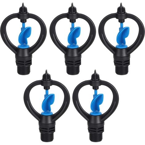BRAVIX 5 pièces arroseurs de pelouse Jardin pelouse arroseurs à Turbine en Plastique arroseur de Jardin Buses d'arrosage Outils d'irrigation (1/5)